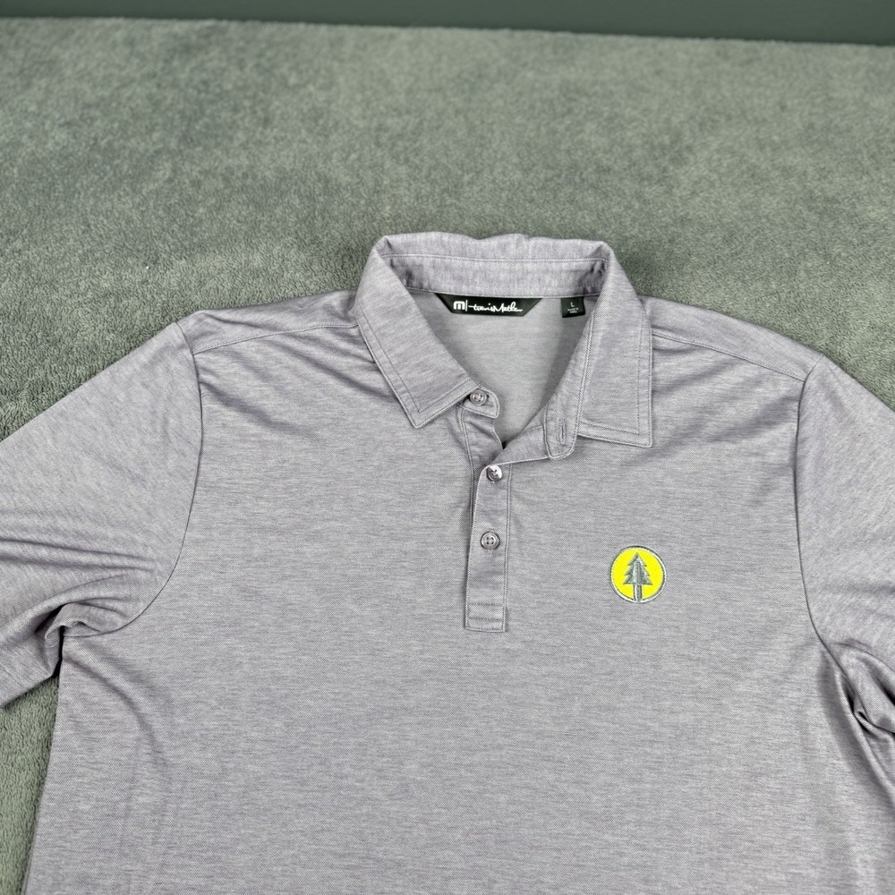 Travis Mathew‎ Shirt Mens L Polo Lightweight Golf Casual Gray